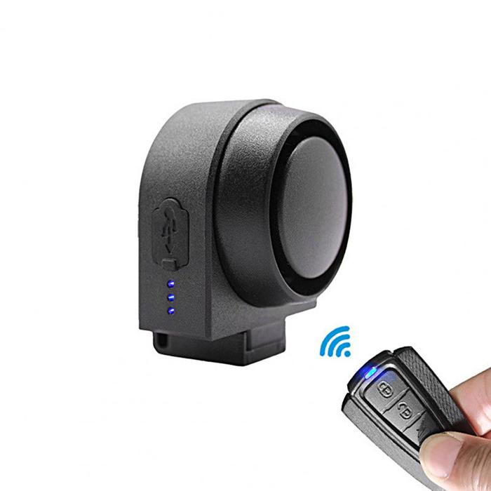 Lonceng Alarm Sepeda 400MAh 115dB USB Remote Control