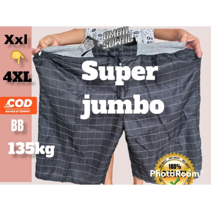 CELANA PENDEK TARTAN SUPER JUMBO PRIA TARTAN PENDEK JUMBO XXXL CELANA PENDEK KOTAK JUMBO CELANA TART