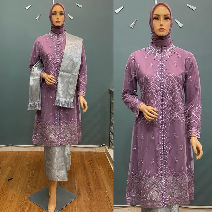 Kebaya Tunik Shakila ukuran M - 5L / Kebaya Tunik Wisuda / Kebaya Tunik Modern / Kebaya Pesta / Keba