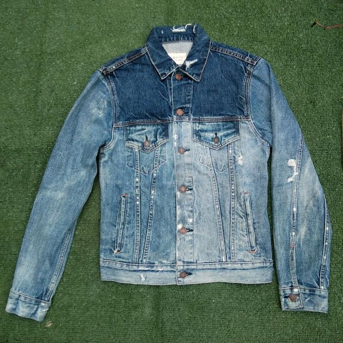 Denim & Supply by Polo Ralph Lauren Ripped Distressed Trucker Jeans Jacket Original no Evisu Momotar