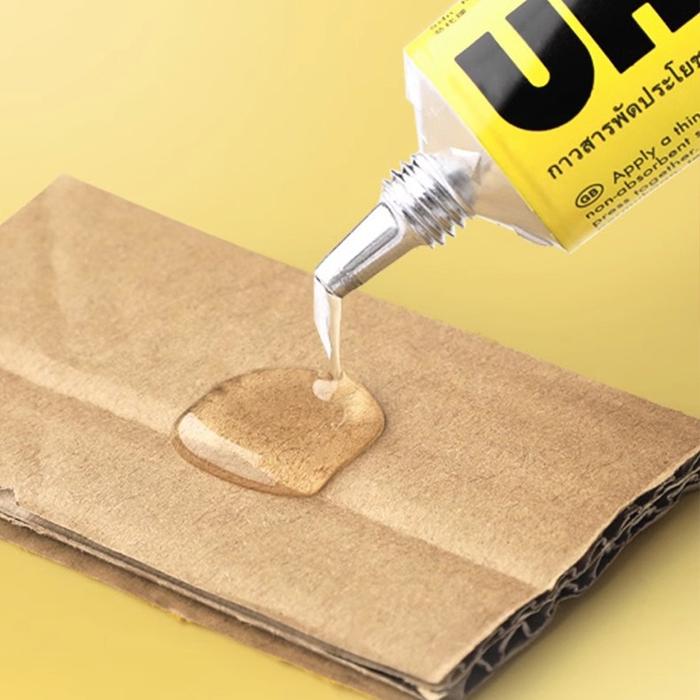 60 ML Lem UHU Cair All Purpose Adhesive Universal LEM UHU lem kayu plastik kain dsb Perekat Serbagun