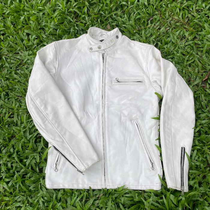 Leather Jacket/Jaket Kulit Schott 614 Single Riders White, Not Vanson, RBC, Harley Davidson, Avirex,
