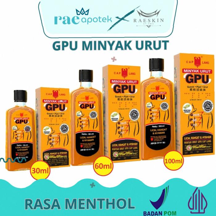 GPU MINYAK URUT CAP LANG | Kekinian