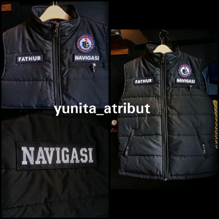 Custom Jacket Jaket Rompi polri warna hitam 1 set plus bordir bahan tebal premium bisa satuan Logo