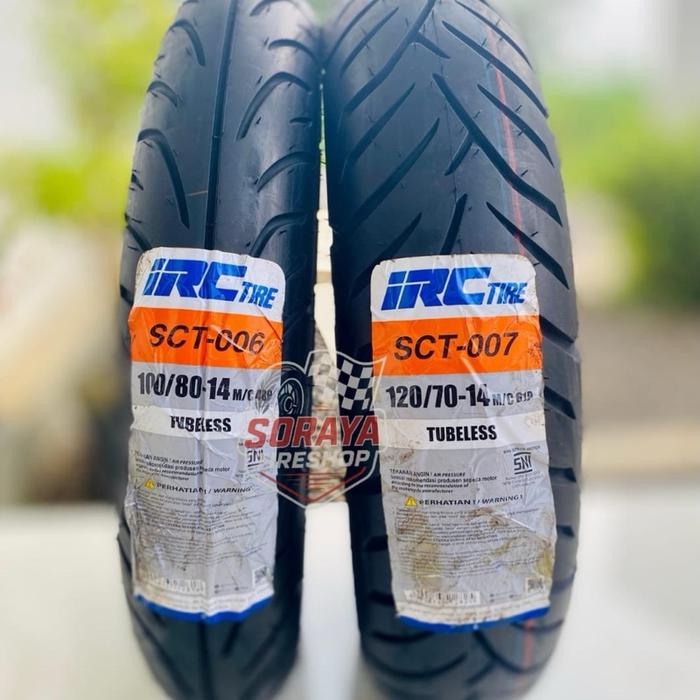 Ban PCX 150 Depan Belakang Merk IRC (Original)