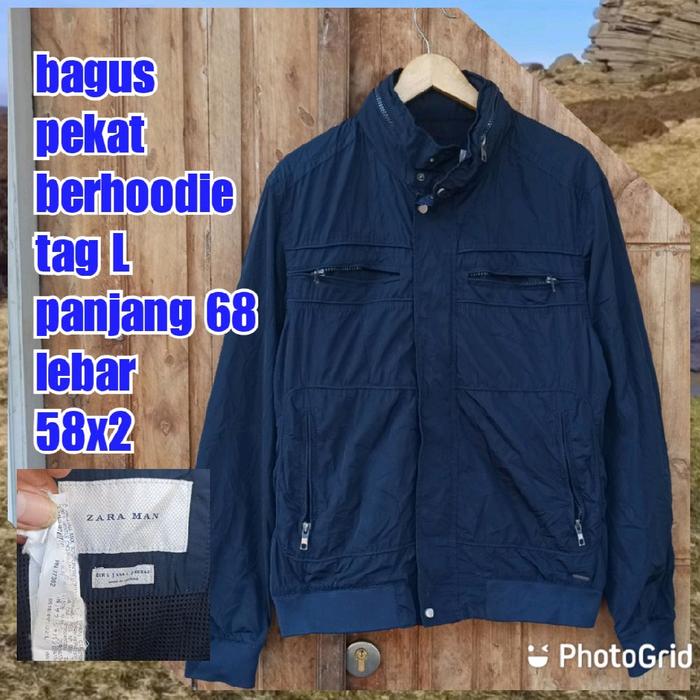 jaket work kerja casual Harrington bomber windbreaker racing motor zara man