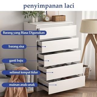 3/4/5 Lapisan Lemari Laci Sederhana Lemari Laci Kayu Lemari Laci Multi-Guna