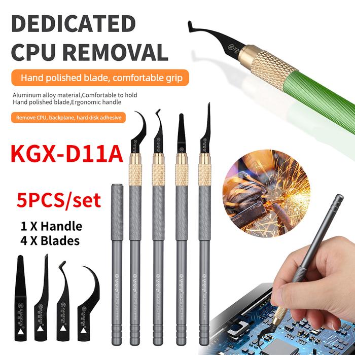 KGX-D11A alat bongkar pasang Chip pengikis pisau CPU perbaikan ponsel