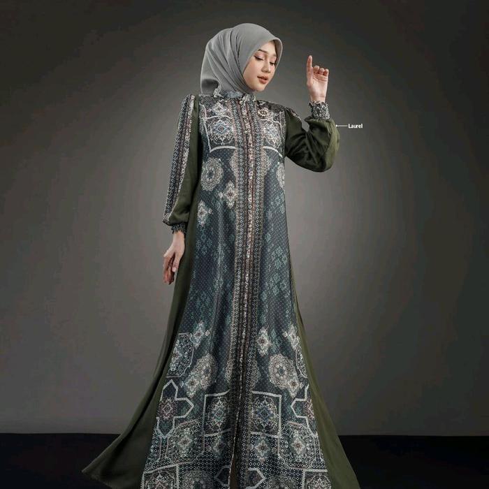 Ready || Dahlira dress by Nadheera Luxury ukuran L warna LAUREL