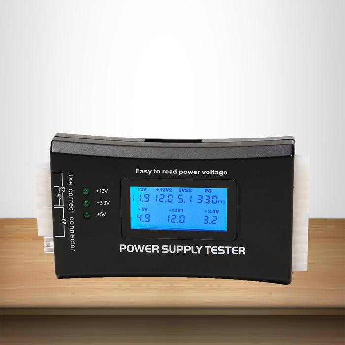 Digital LCD Display PC Computer 20/24 Pin Power Supply Tester Measure
