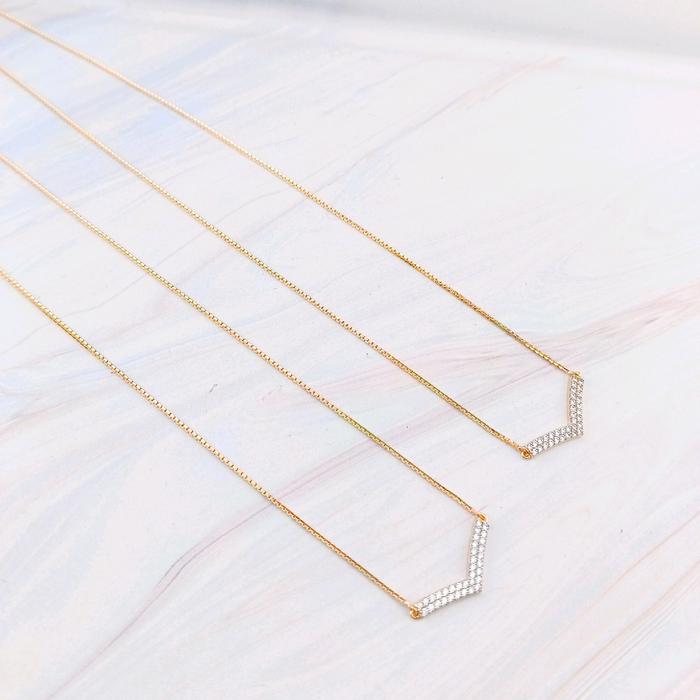 kalung emas set liontin model aurel