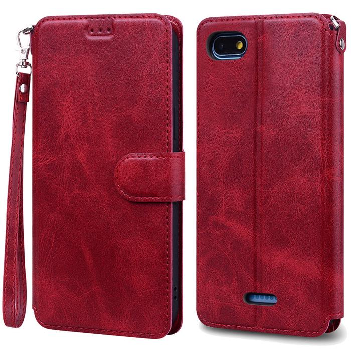 For Xiaomi Redmi 6A Case Redmi 6 Cover Soft Silicon Leather Wallet