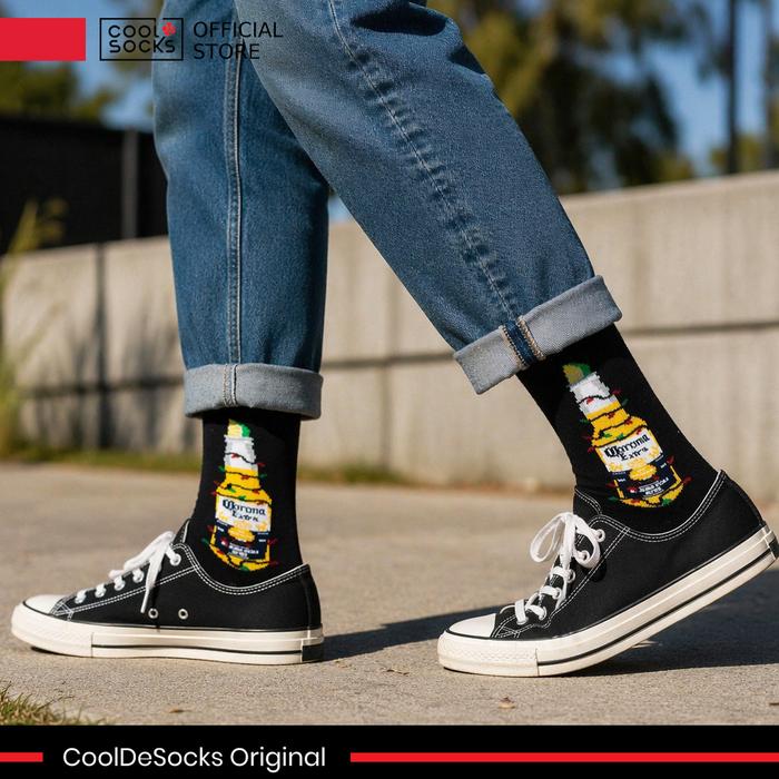 CoolDeSocks Original | Kaos Kaki Fashion - Corona Extra