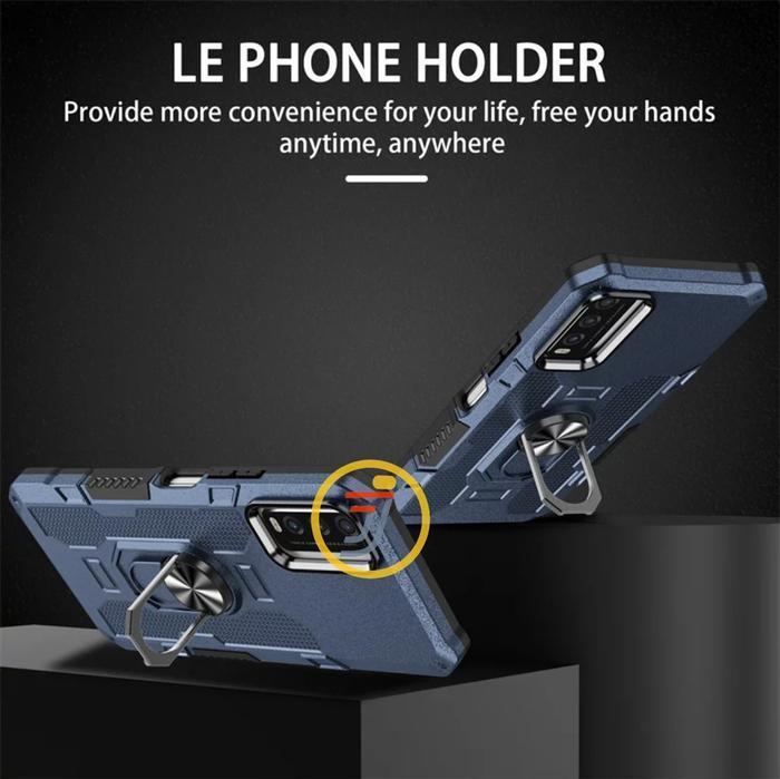 Casing Hard Case Untuk Vivo Y17/Y15/Y12/Y11 Armor Ring Robot Case Kickstand Hybrid/Ring Holder Cover
