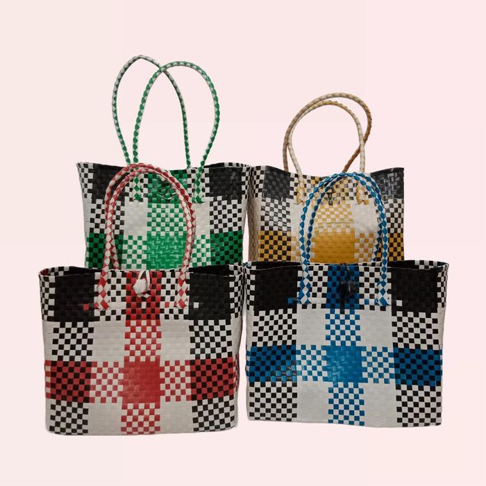 Tas Anyaman Plastik Premium untuk Hampers Souvenir model Aesthetic Kekinian untuk Belanja Hajatan Se