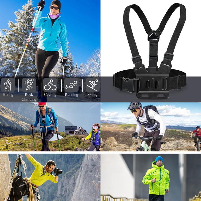 Mobile Phone Chest Straps Mount Harness Strap Holder Cell Phone Clip