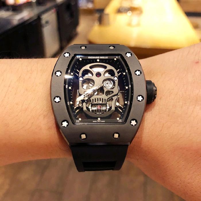 JAM TANGAN RM 052 SKULL AUTOMETIC 42MM