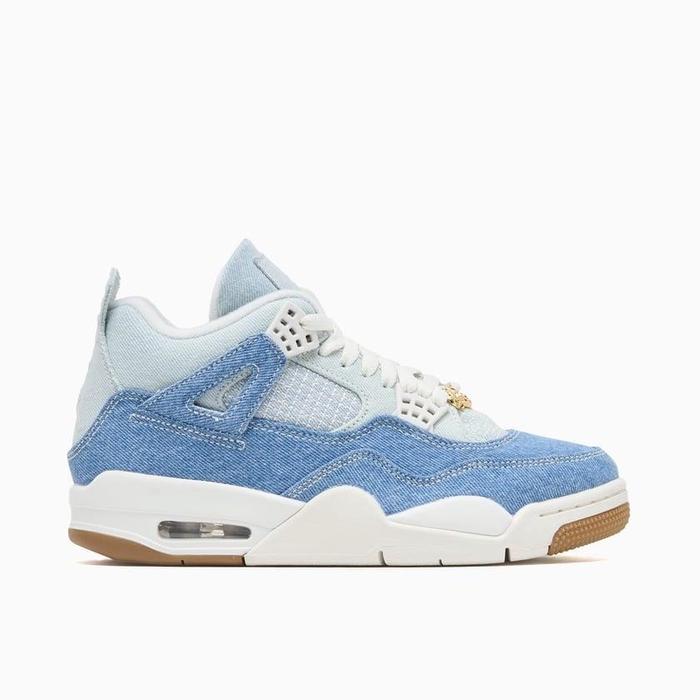 Nike Air Jordan 4 Retro Denim Worn Blue Original Resmi