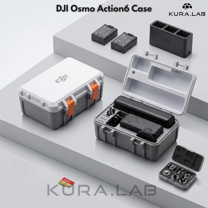 DJI Osmo Action 6 Case KURA.LAB | Hard Case Kamera Action Cam | Organizer Aksesoris DJI