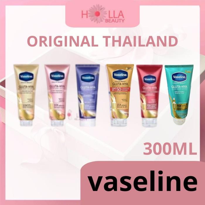VASELINE HEALTHY BRIGHT GLUTA-HYA/SERUM/LOTION/LOTION BADAN 300ml JUMBO