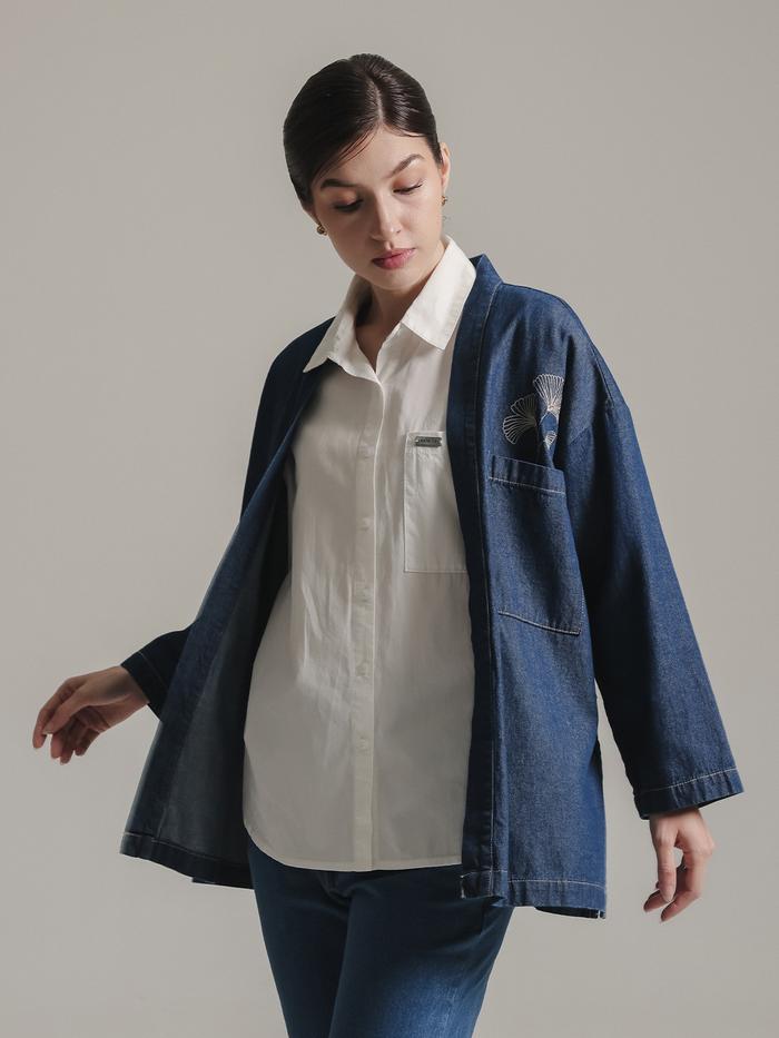 EXPAND Kalia Denim Outer | Outer Wanita - Atasan Lengan Panjang