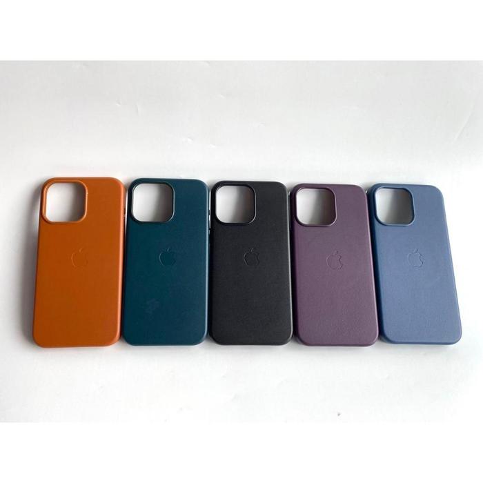 Leather case magsafe premium iphone 11 12 13 14 15 16 plus pro max magnetic casing keren