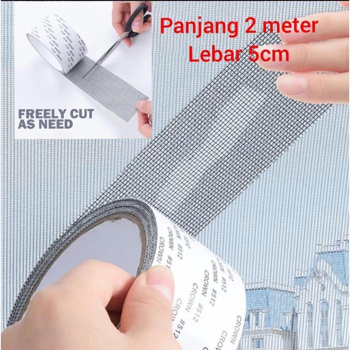 Lakban Kawat Nyamuk Roll 2 Meter Isolasi Penambal Kawat Nyamuk