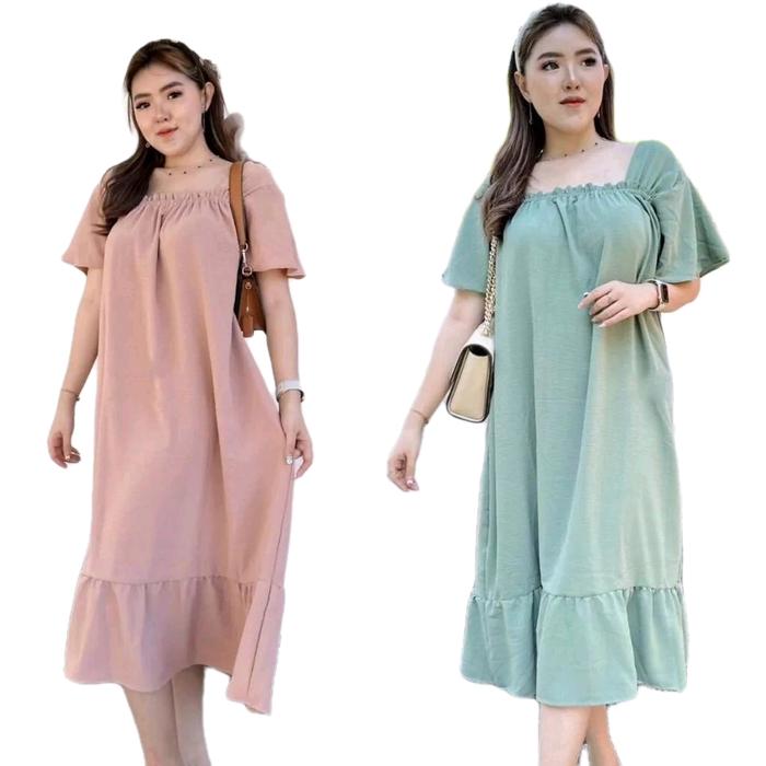 DRESS WANITA PREMIUM DASTER - GRATIS ONGKIR COD - toko gev PONTIANAK - FUJI DRESS