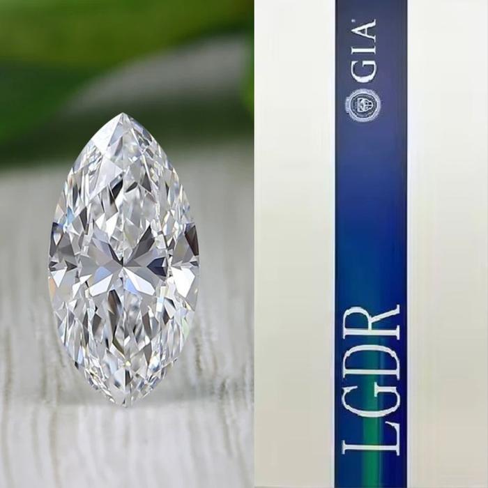 Berlian Lepasan CVD Lab Grown Diamond Marquise Shape Sertifikat GIA. Size Mulai 0.3 Carat