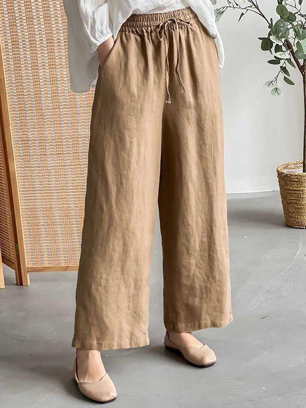 Celana Kulot Rami/Celana Kulot Palazzo/Celana Panjang Highwaist/Celana Panjang Wanita Tinggi Pinggan