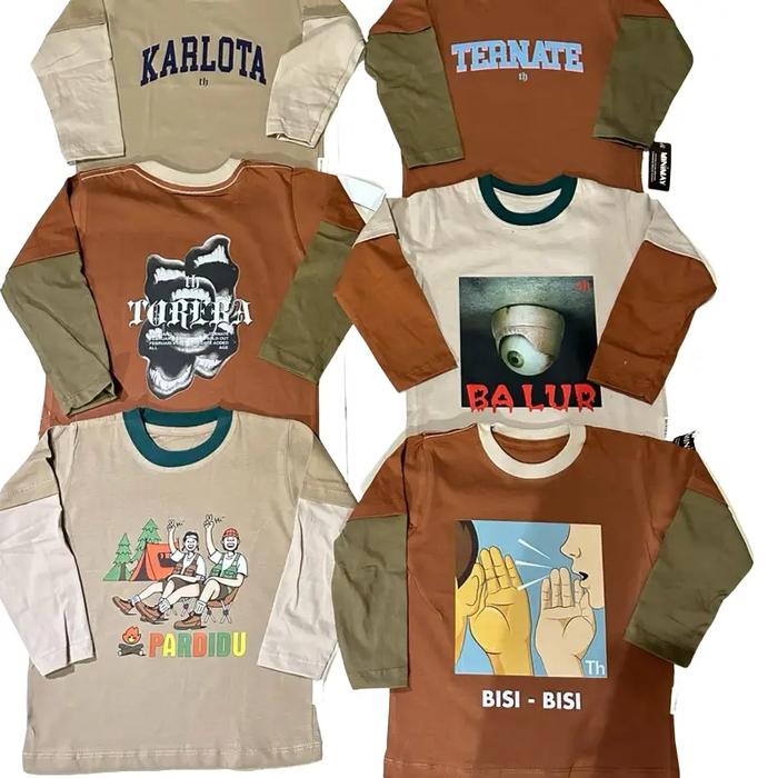 Longsleeve anak / Oleh oleh Ternate anak/ Kaos anak