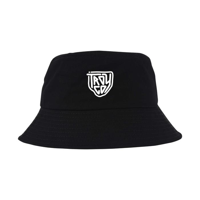 Troy Company Bucket Hat Topi Hitam Shield BH 2608