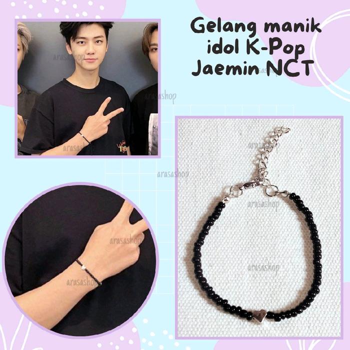 gelang manik versi rantai NCT jaemin Jeno Jisung renjun chenle beads bracelet | gelang tangan | gela