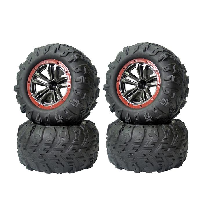 4 Buah Roda Ban Ban untuk XLF X03 X04 X-03 X-04 1/10 RC Mobil
