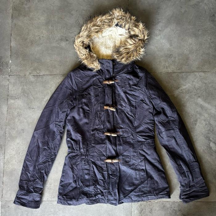 Abercrombie & Fitch Fur Toggle Jacket Woman