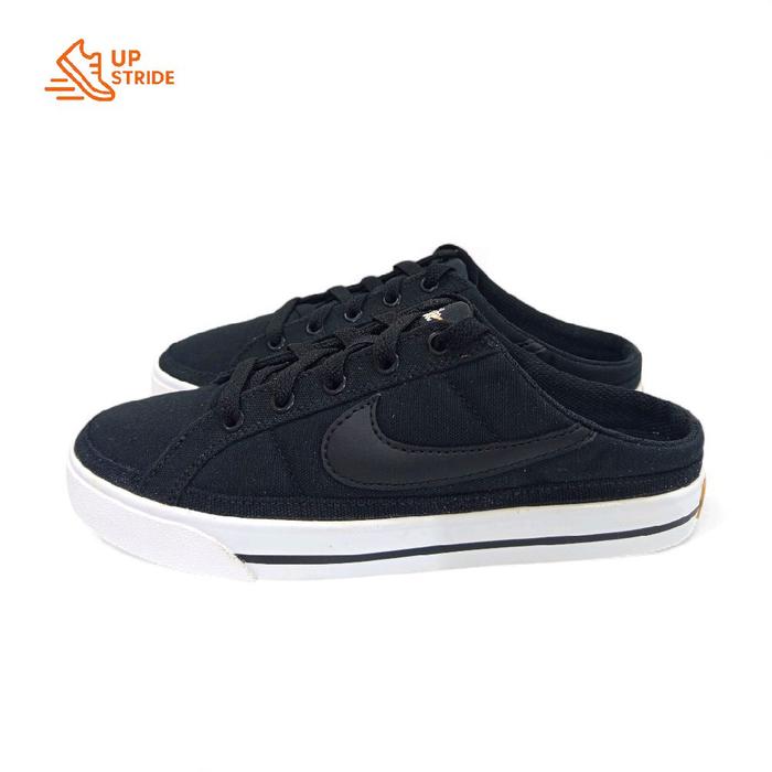 Sepatu Slip On Court Nike Legacy Black and White