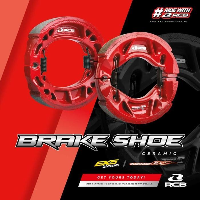 KAMPAS REM BELAKANG RCB CERAMIC VARIO 150 / VARIO 125 / BEAT STREET 100% ORIGINAL CLICK Tromol Velg