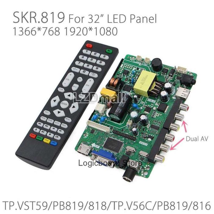 Shr. 819 Lcd TV 3In1 Driver Board Universal Tv Motherboard