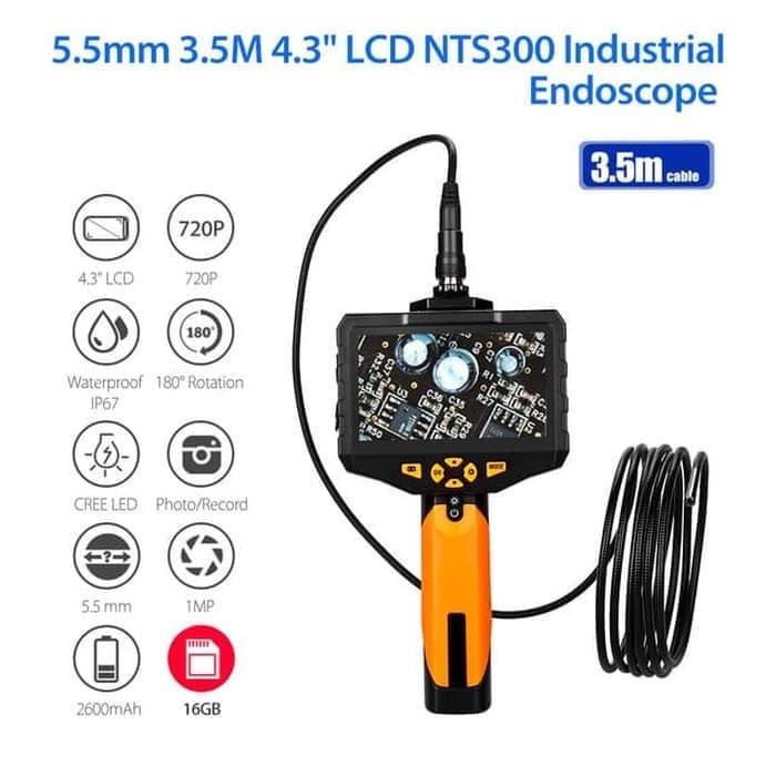 Endoscope Borescope Camera Nts 300/Nts-300/Nts300 Kabel 15M Dan 5M