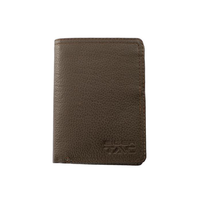 Dompet Lipat Pria Eiger Original Bahan Kulit Black Tac Grayman Vertical