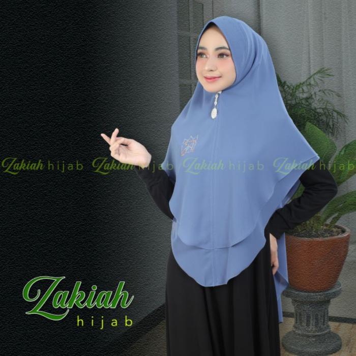 Khimar Oval Jumbo Polos - Original Brand Zakiah Hijab Ap