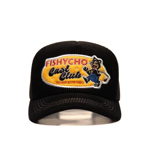 Fishycho Larry Throw Trucker Hat Black Edition