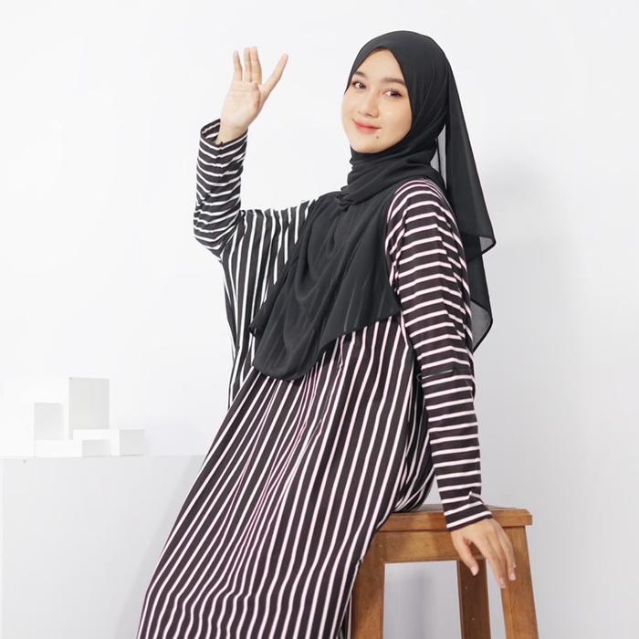 KAVINA Salur Dress Kaos  Katun