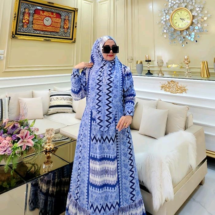 NANIYA SERIES SYARI 1SETGAMISDENGANHIJAB GAMIS WANITA GAMIS BRUKAT GAMIS PAYET GAMIS POLOS GAMIS SWA