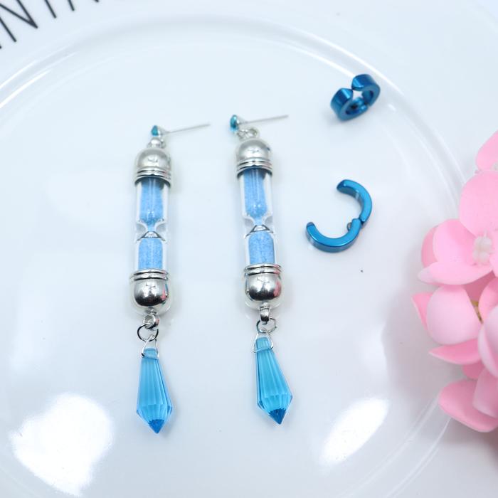 Anime Vanitas Earrings The Case Study of Vanitas No Karte Props Hourglass Earrings Ear Cuff Cosplay