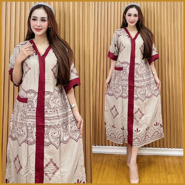 DRESS//DASTER JUMBO YOHANA KAIN RAYON PREMIUM TEBAL ADEM BUSUI