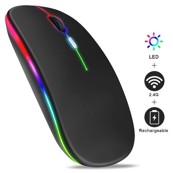 Wireless Bluetooth Mouse RGB Rechargeable Mice Wireless Computer