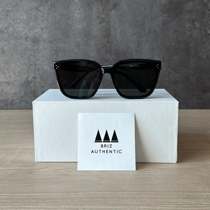 BEST Kacamata Hitam Fashion Pria Wanita GM Palette 01 Black Sunglasses