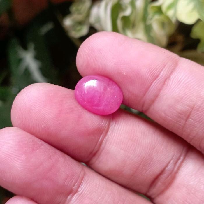Natutral ruby corundum pinkish