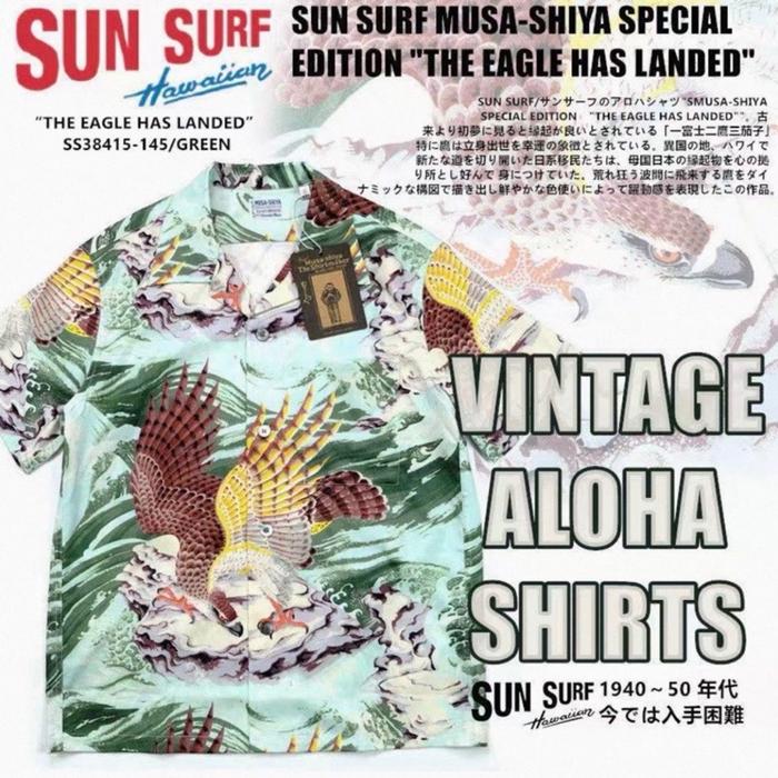 sunsurf eagle aloha shirt
